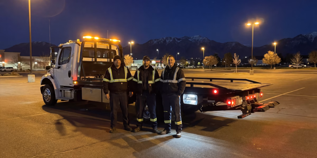 South Jordan Towing team and truck